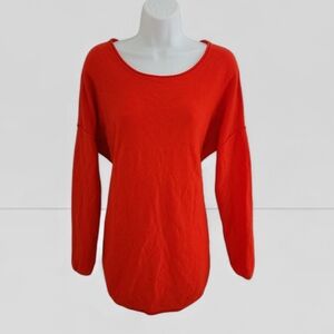 Part Two European Wool Lightweight Vibrant Red Sweater Women's Size L